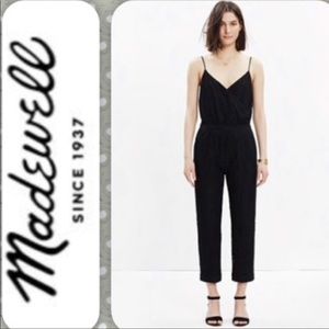 Madewell Black lace jumpsuit